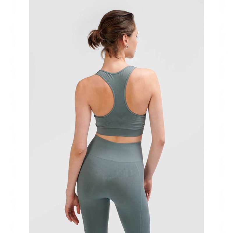 Hummel Tif Seamless Top Sport BH Damen Grau | 127346-288