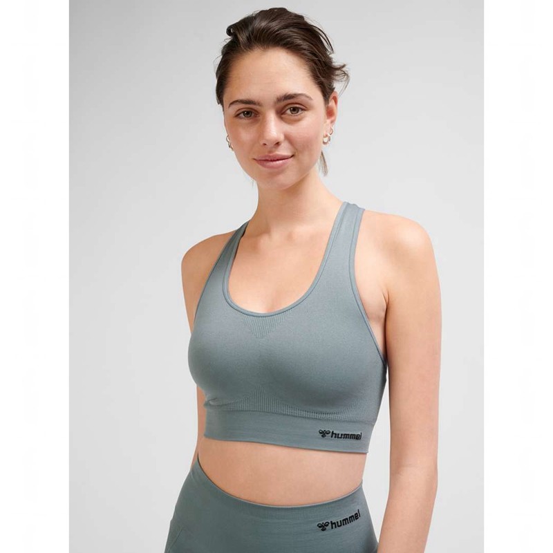 Hummel Tif Seamless Top Sport BH Damen Grau | 127346-288