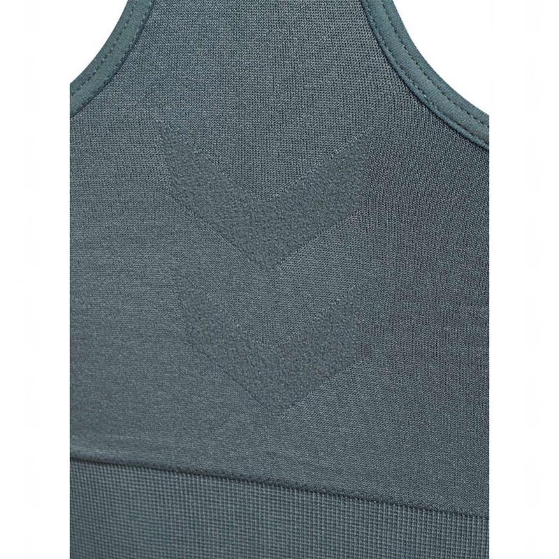 Hummel Tif Seamless Top Sport BH Damen Grau | 127346-288