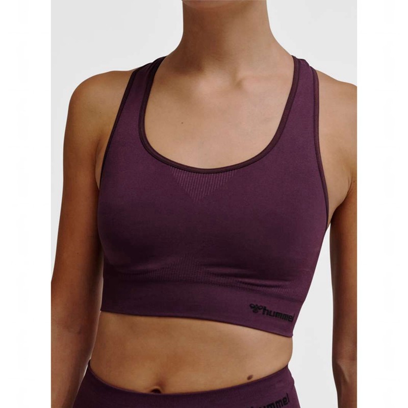 Hummel Tif Seamless Top Sport BH Damen Lila | 924665-671