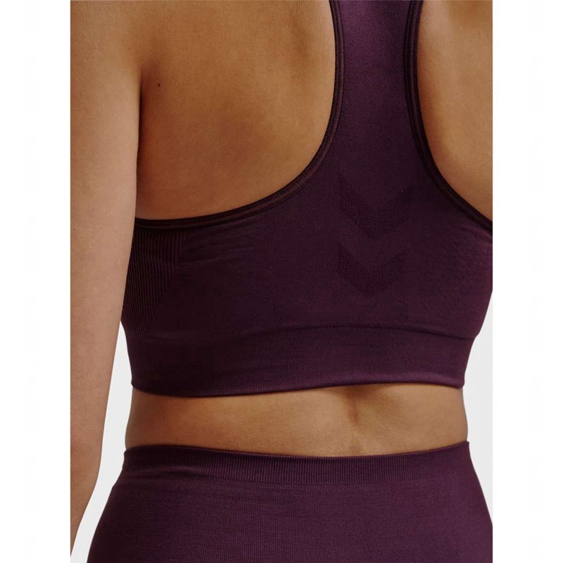 Hummel Tif Seamless Top Sport BH Damen Lila | 924665-671