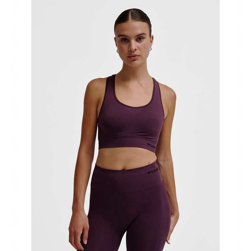 Hummel Tif Seamless Top Sport BH Damen Lila | 924665-671