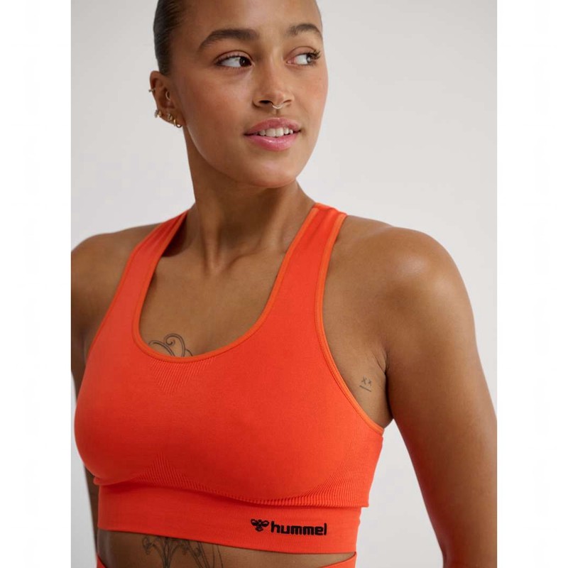 Hummel Tif Seamless Top Sport BH Damen Orange | 299028-267