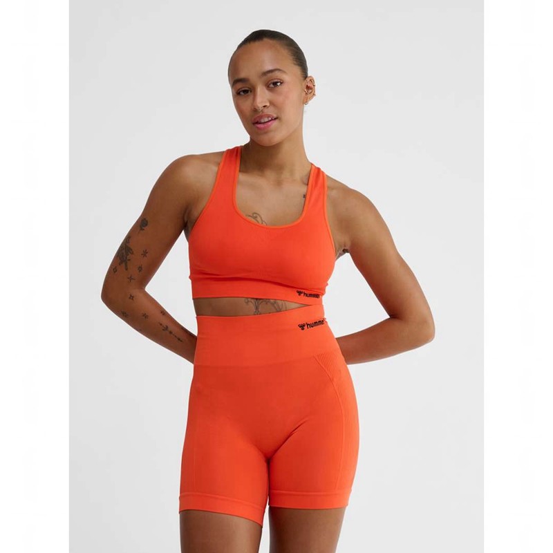 Hummel Tif Seamless Top Sport BH Damen Orange | 299028-267