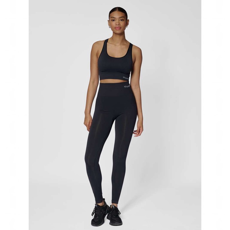 Hummel Tif Seamless Top Sport BH Damen Schwarz | 810830-033