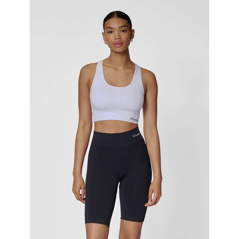 Hummel Tif Seamless Top Sport BH Damen Weiß | 642160-728