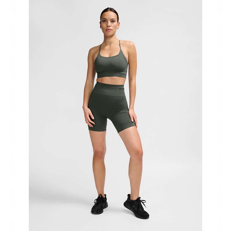 Hummel Tiffy Seamless Top Kleid Damen Grün | 426669-970