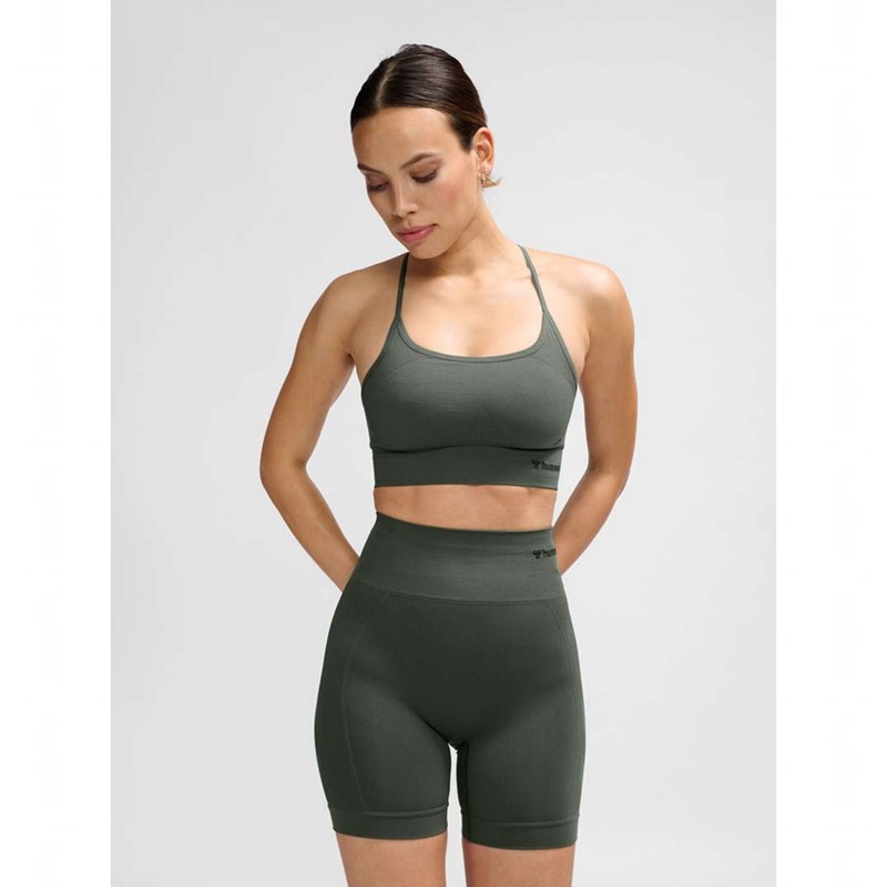 Hummel Tiffy Seamless Top Kleid Damen Grün | 426669-970