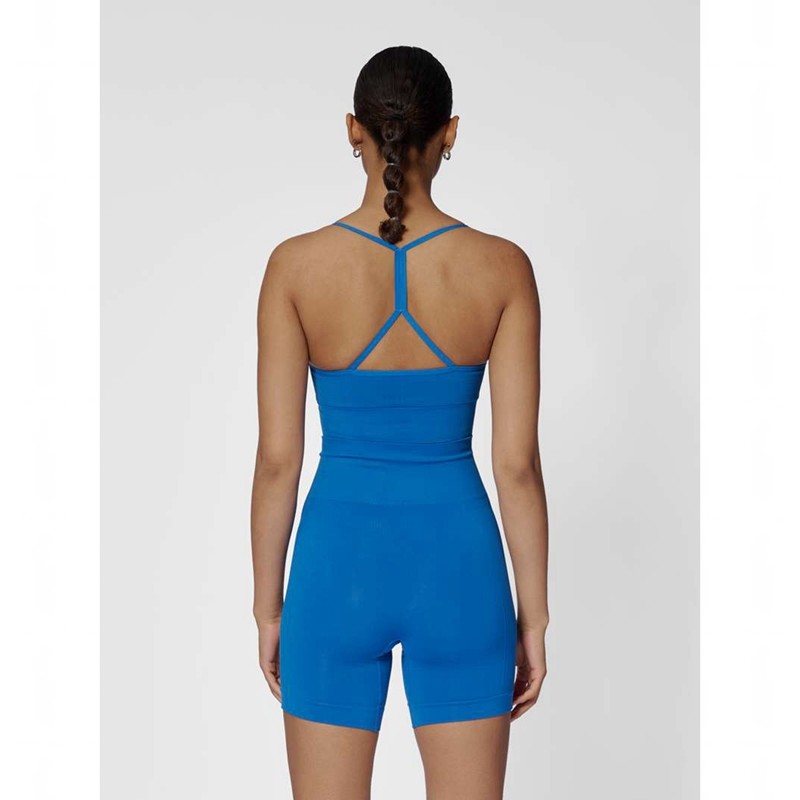 Hummel Tiffy Seamless Top Sport BH Damen Blau | 059180-793
