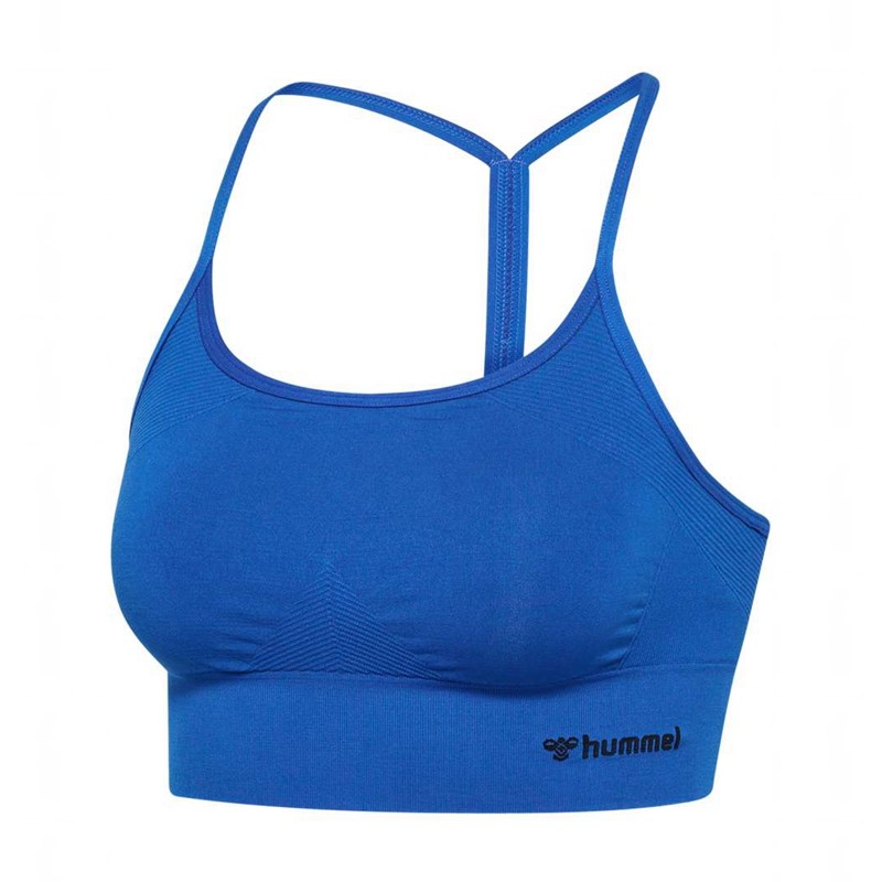 Hummel Tiffy Seamless Top Sport BH Damen Blau | 059180-793