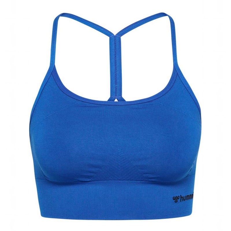 Hummel Tiffy Seamless Top Sport BH Damen Blau | 059180-793