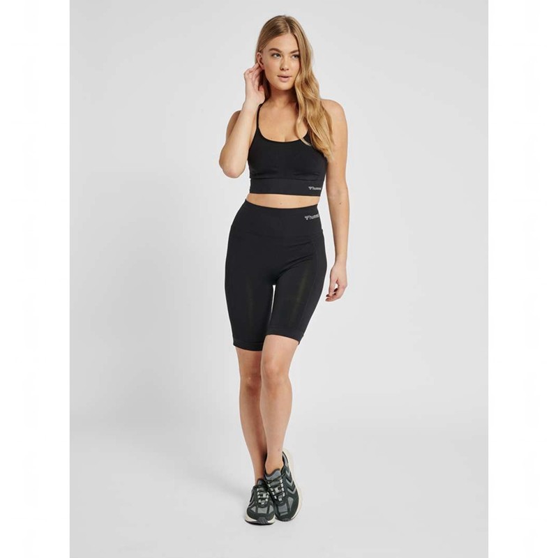 Hummel Tiffy Seamless Top Sport BH Damen Schwarz | 824233-037
