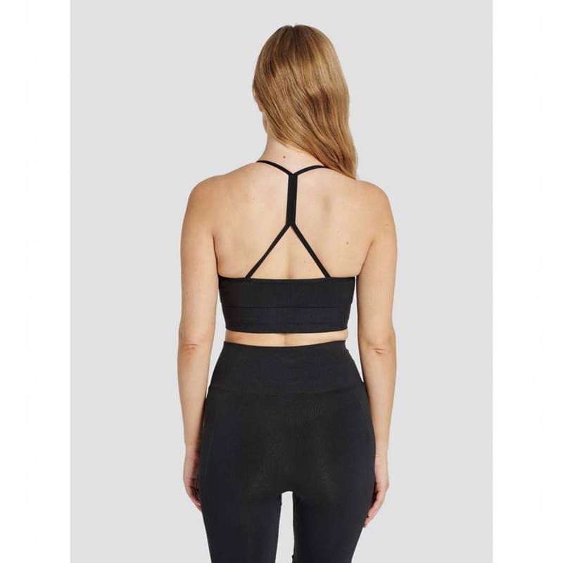 Hummel Tiffy Seamless Top Sport BH Damen Schwarz | 824233-037