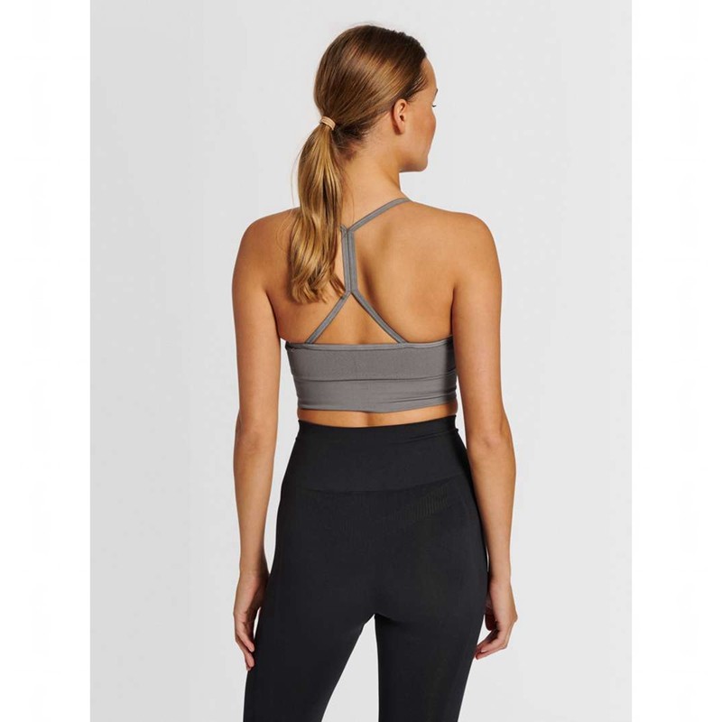Hummel Tiffy Seamless Top Sport BH Damen Grau | 454561-716