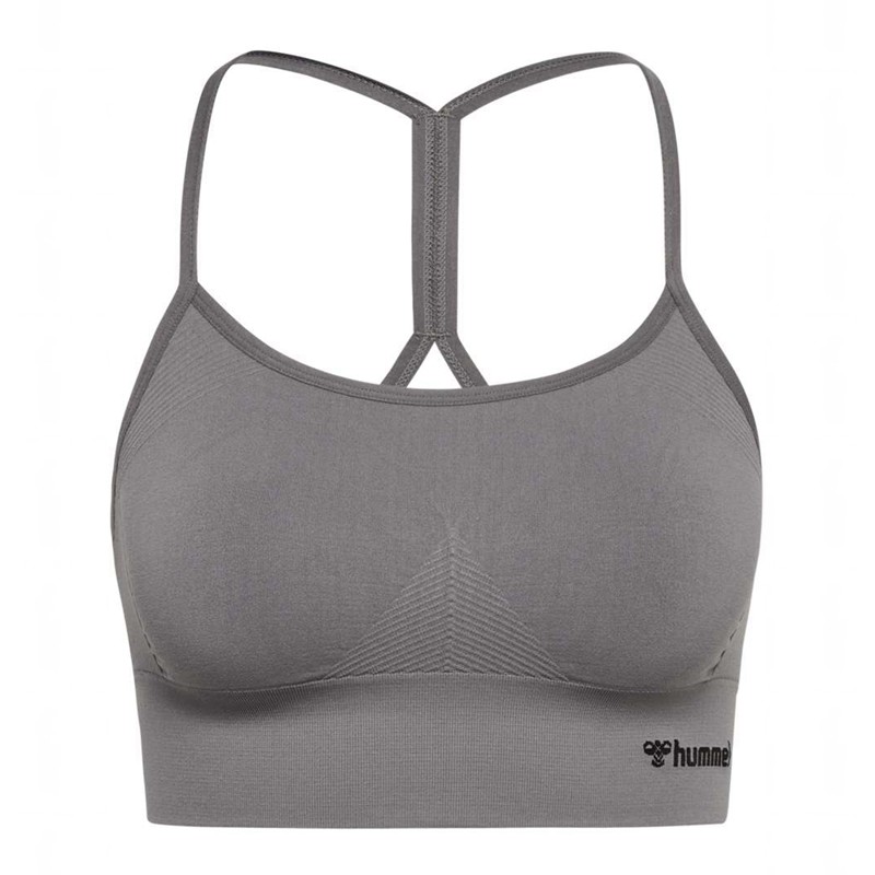 Hummel Tiffy Seamless Top Sport BH Damen Grau | 454561-716