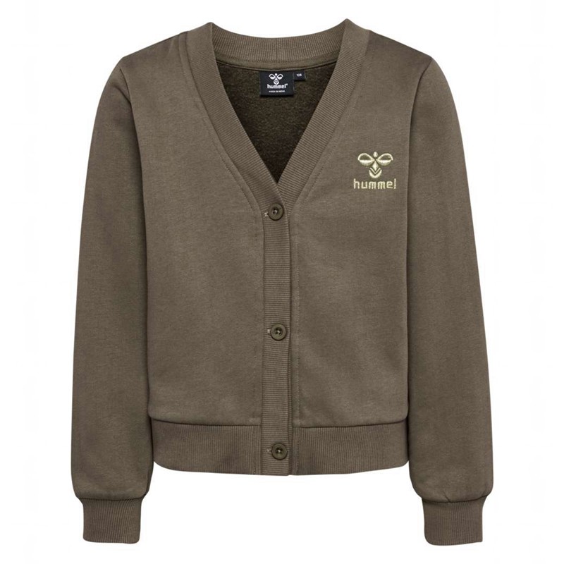 Hummel Tone Sweat Strickjacke Kinder Braun | 633112-697