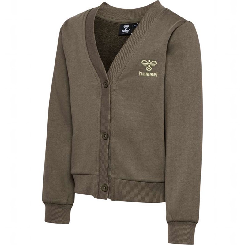 Hummel Tone Sweat Strickjacke Kinder Braun | 633112-697