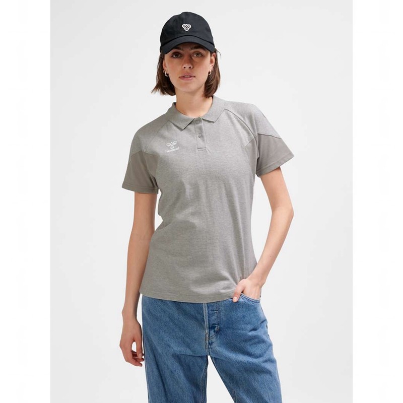 Hummel Travel Polo T-shirts Damen Grau | 577292-411