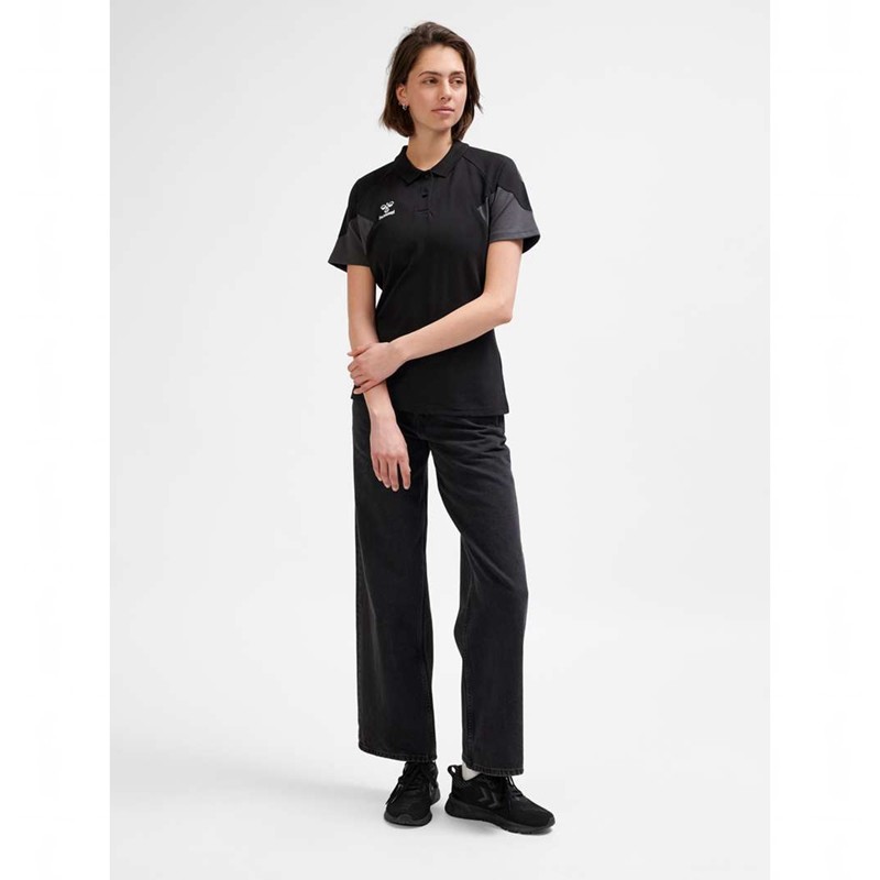 Hummel Travel Polo T-shirts Damen Schwarz | 603564-085