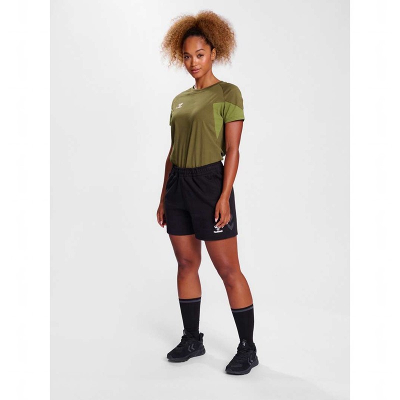 Hummel Travel S/S T-shirts Damen Olivgrün | 003745-051