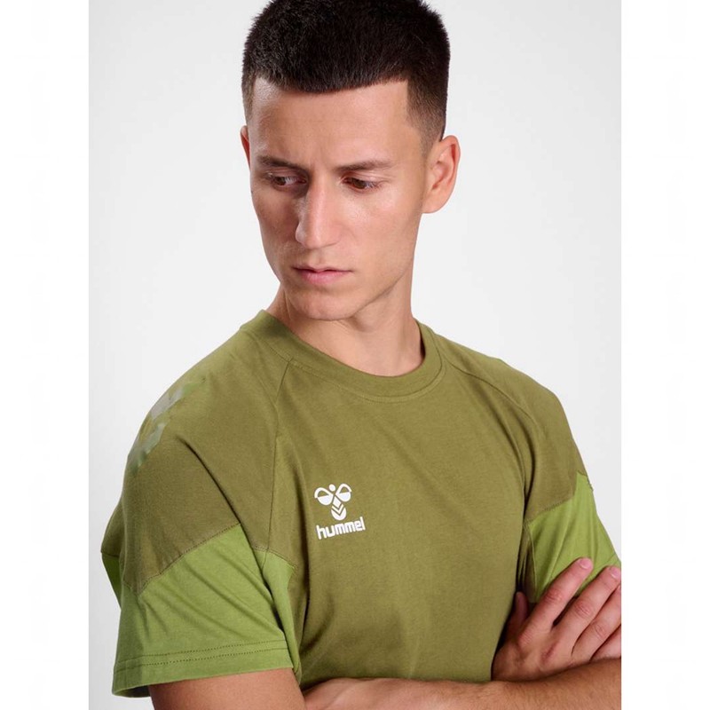 Hummel Travel S/S T-shirts Herren Olivgrün | 546825-675
