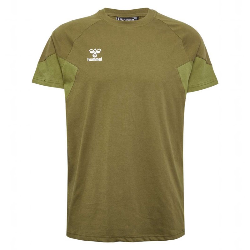 Hummel Travel S/S T-shirts Herren Olivgrün | 546825-675