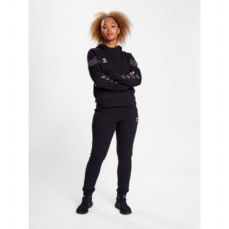 Hummel Travel Sweat Hoodie Damen Schwarz | 775498-740