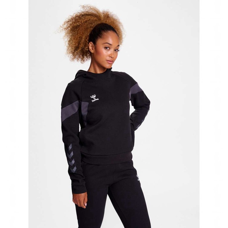 Hummel Travel Sweat Hoodie Damen Schwarz | 775498-740