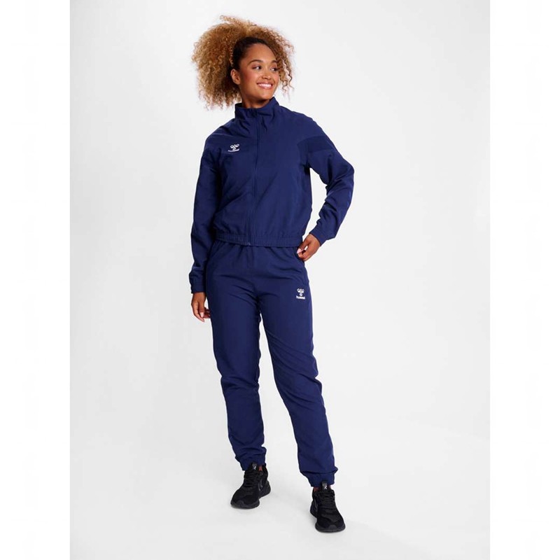 Hummel Travel Woven T-shirts Damen Navy | 739799-500