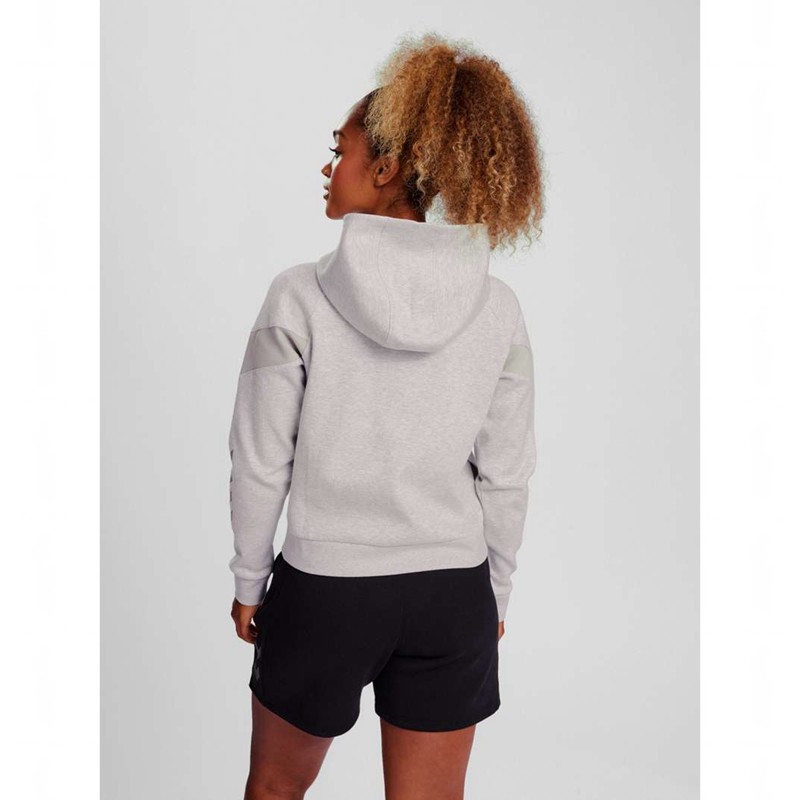 Hummel Travel Zip Hoodie Damen Grau | 219536-799