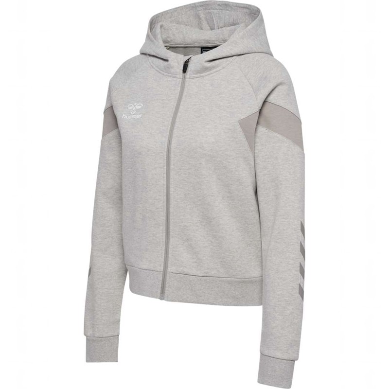 Hummel Travel Zip Hoodie Damen Grau | 219536-799
