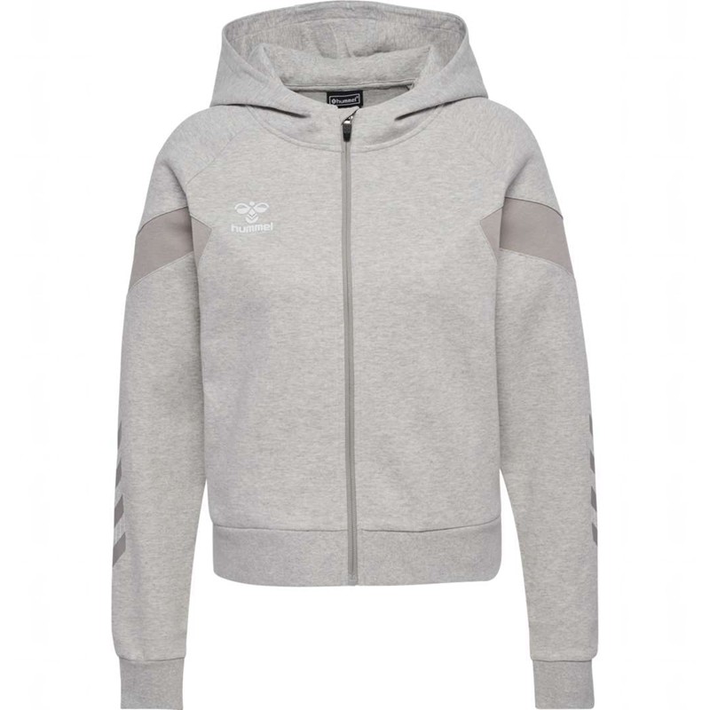 Hummel Travel Zip Hoodie Damen Grau | 219536-799