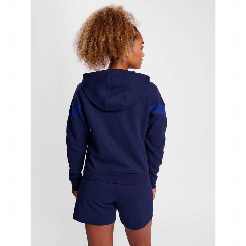 Hummel Travel Zip Hoodie Damen Navy | 380819-246