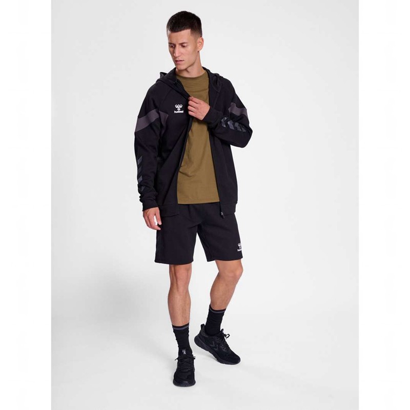 Hummel Travel Zip Hoodie Herren Schwarz | 804106-546
