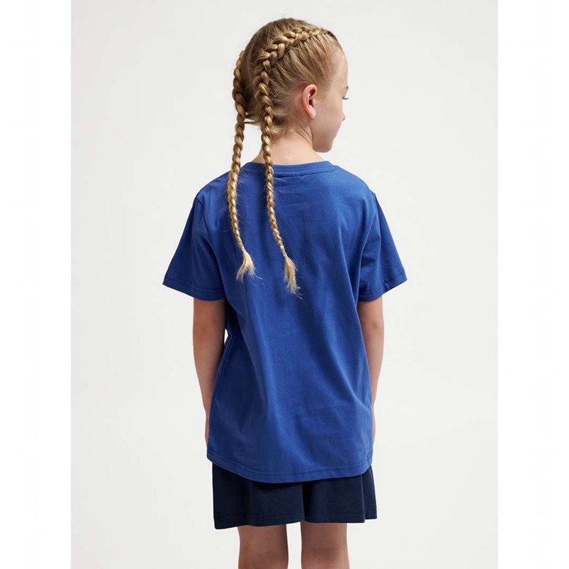 Hummel Trelle S/S T-shirts Kinder Blau | 514145-852