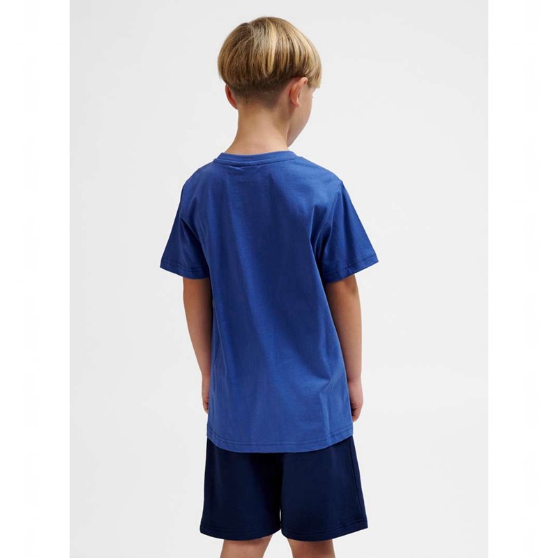 Hummel Trelle S/S T-shirts Kinder Blau | 514145-852