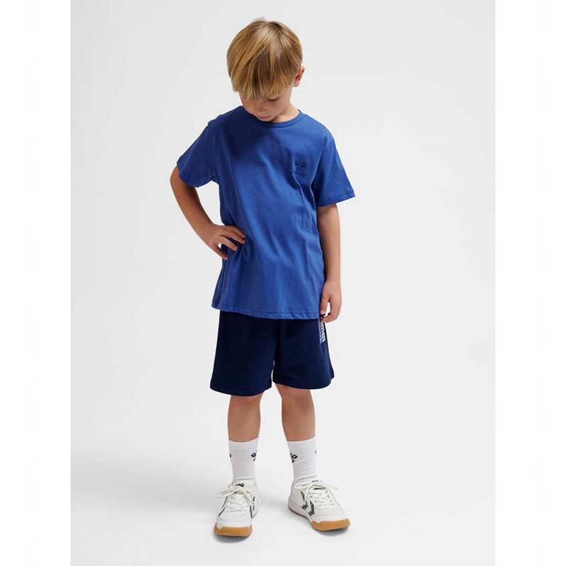Hummel Trelle S/S T-shirts Kinder Blau | 514145-852