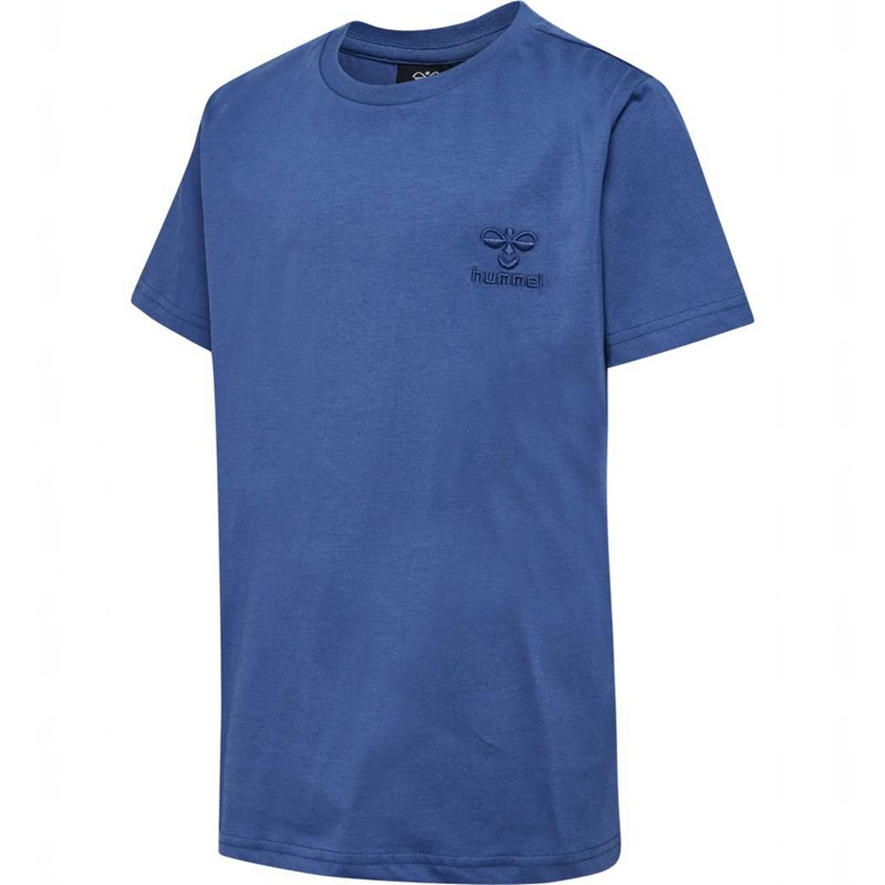 Hummel Trelle S/S T-shirts Kinder Blau | 514145-852