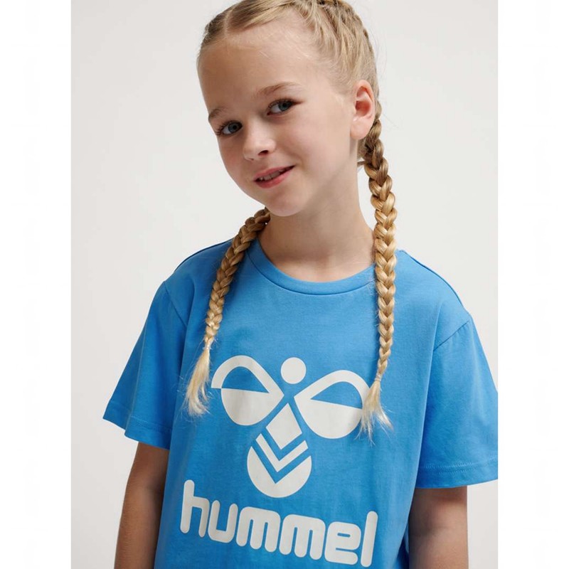 Hummel Tres S/S Kurze Hose Kinder Blau | 649862-511