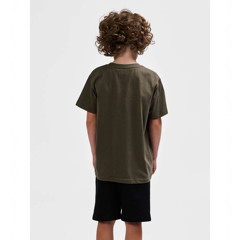 Hummel Tres S/S Sweatshirt Kinder Olivgrün | 298972-140