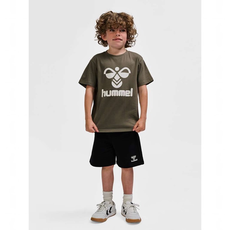 Hummel Tres S/S Sweatshirt Kinder Olivgrün | 298972-140
