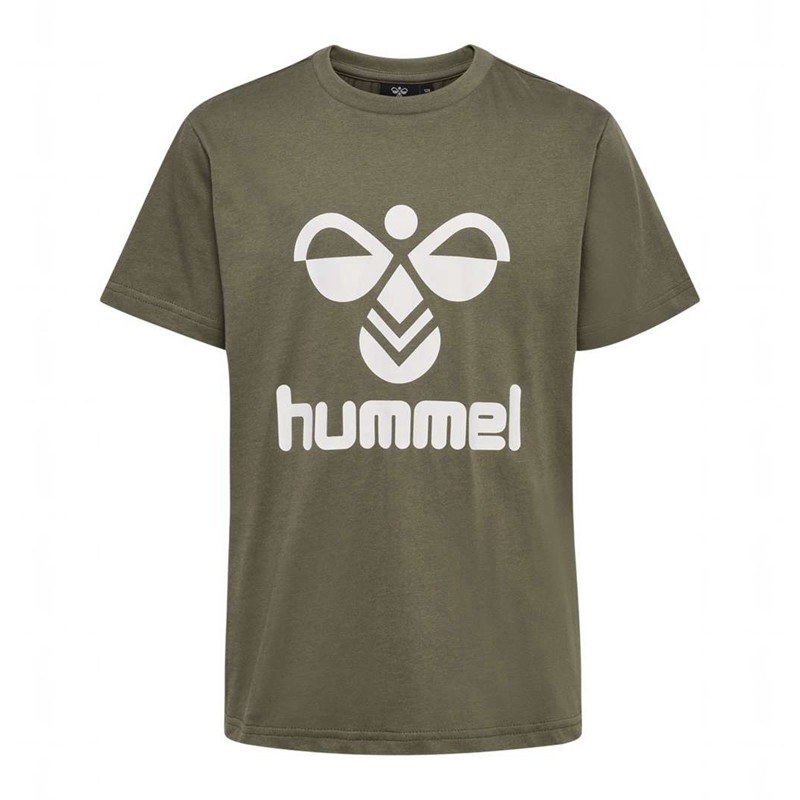 Hummel Tres S/S Sweatshirt Kinder Olivgrün | 298972-140