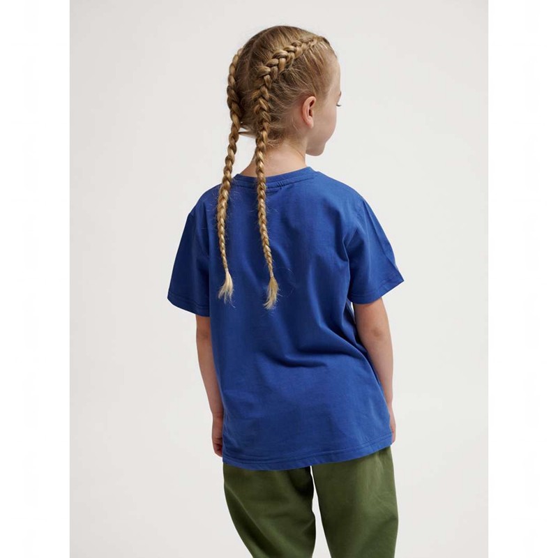 Hummel Tres S/S T-shirts Kinder Blau | 770067-249
