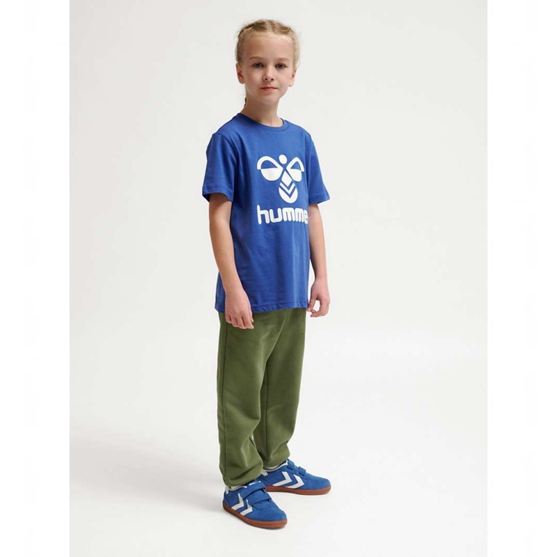 Hummel Tres S/S T-shirts Kinder Blau | 770067-249