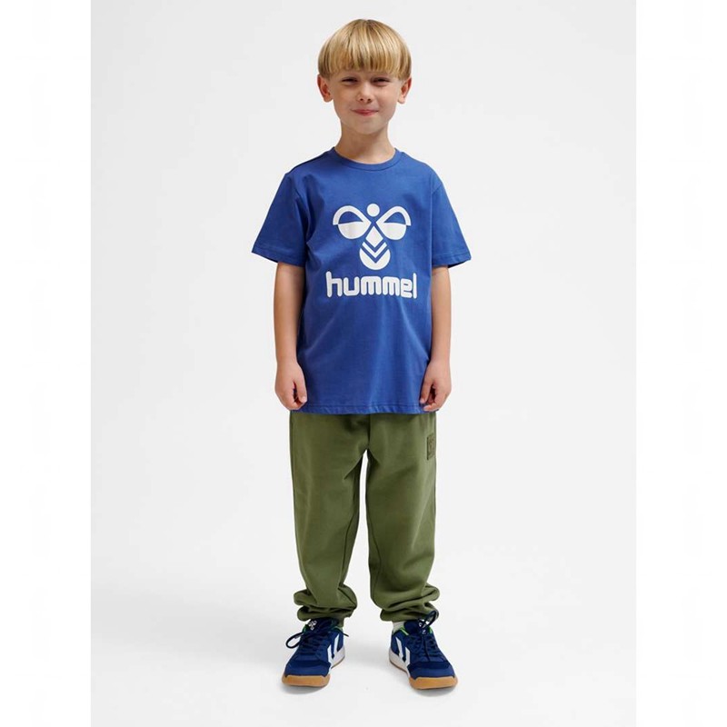 Hummel Tres S/S T-shirts Kinder Blau | 770067-249