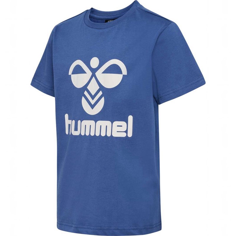 Hummel Tres S/S T-shirts Kinder Blau | 770067-249