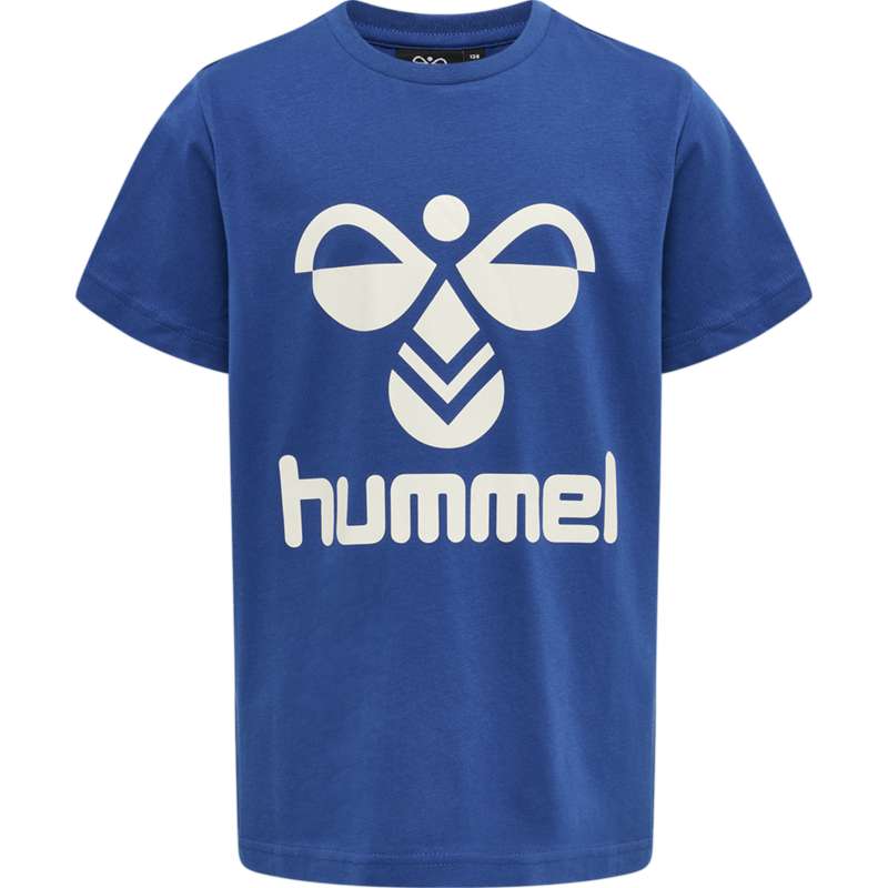 Hummel Tres S/S T-shirts Kinder Blau | 982961-676