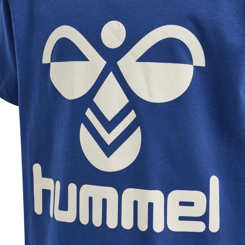 Hummel Tres S/S T-shirts Kinder Blau | 982961-676