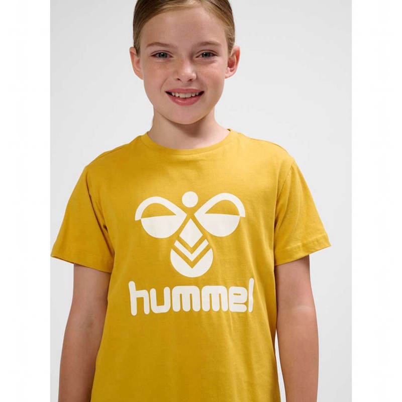 Hummel Tres S/S T-shirts Kinder Gelb | 112012-814