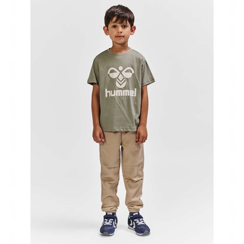 Hummel Tres S/S T-shirts Kinder Grau | 800142-519